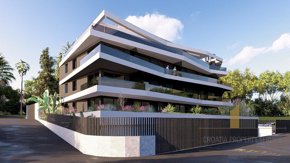 Luxuriöse Wohnung in einem modernen Neubau, 750 m vom Strand in Primošten entfernt!