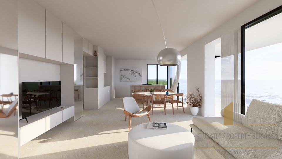 Luxuriöse Wohnung in einem modernen Neubau, 750 m vom Strand in Primošten entfernt!