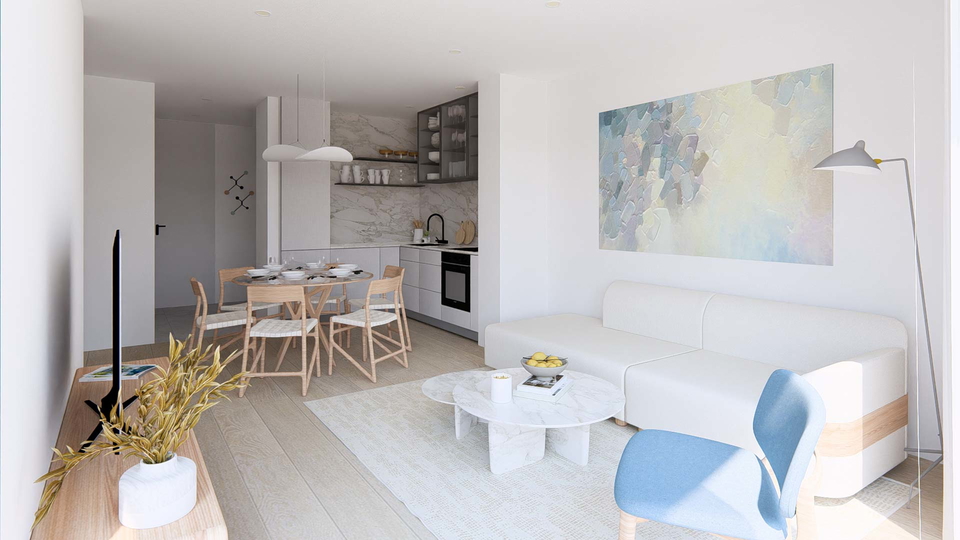 Luxuri&ouml;se Dreizimmerwohnung erste Meereslinie &ndash; exklusives Angebot in Suko&scaron;an&excl;