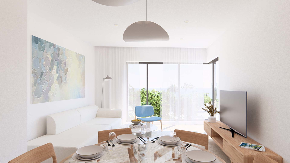 Luxuri&ouml;se Dreizimmerwohnung erste Meereslinie &ndash; exklusives Angebot in Suko&scaron;an&excl;