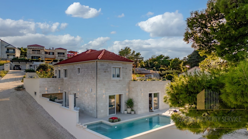 Luxury stone villa with sea view - Splitska, Brač!