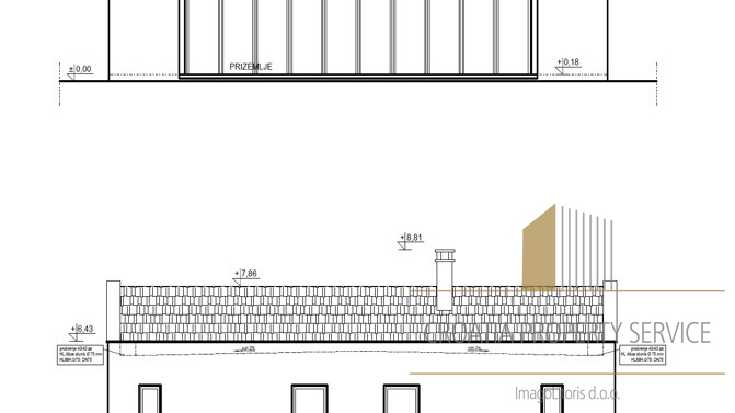 Хвар, Зараће - эксклюзивный строительный участок с разрешением на строительство роскошной виллы!