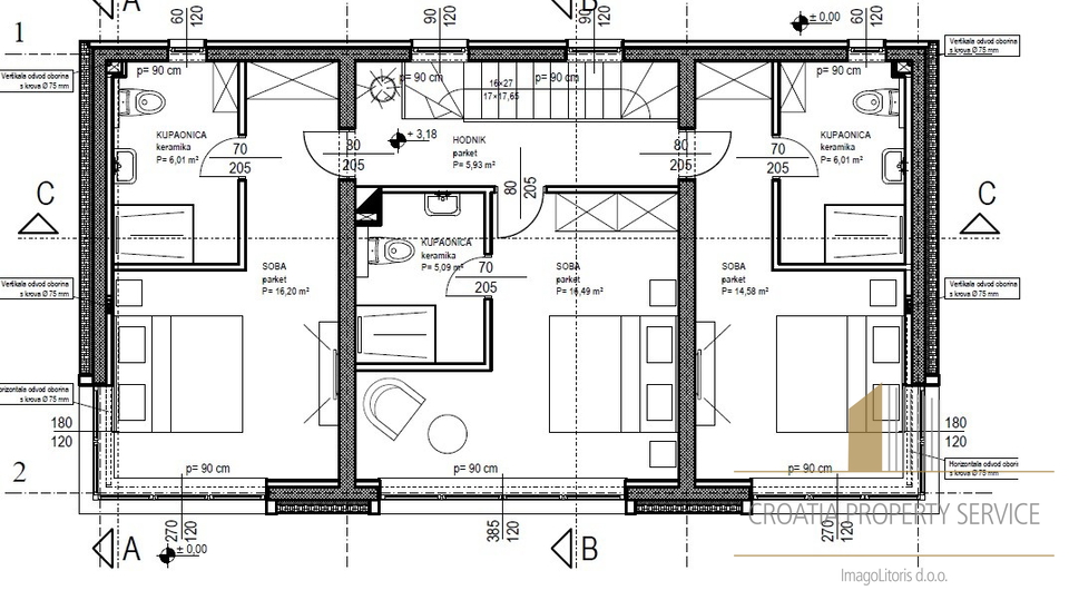 Хвар, Зараће - эксклюзивный строительный участок с разрешением на строительство роскошной виллы!