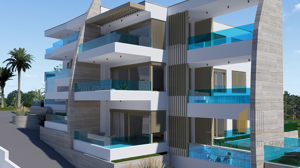 Luxury apartment with a private pool, second row to the sea – Grebaštica, Šibenik!