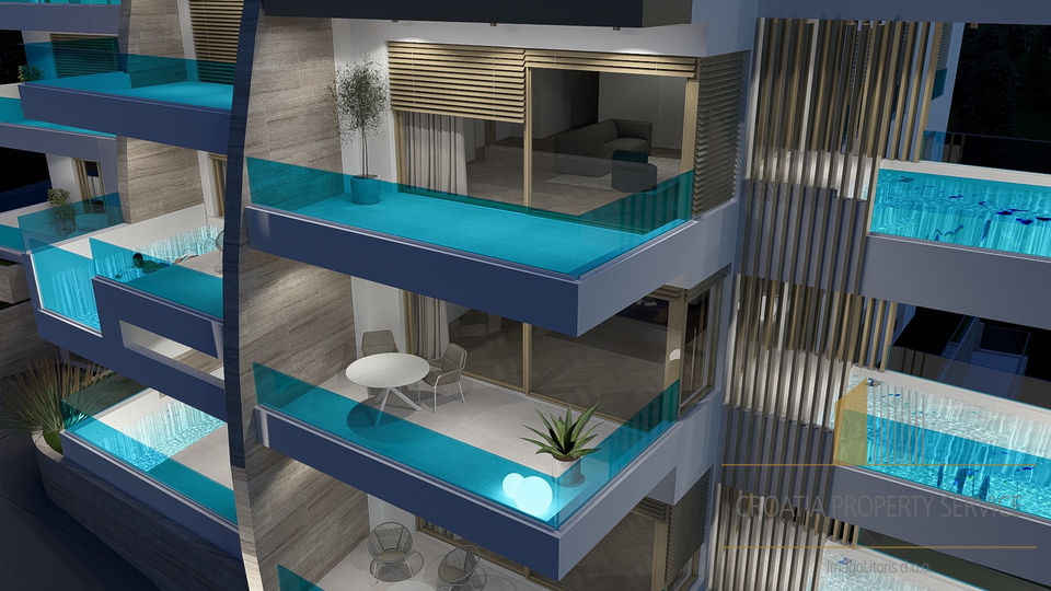 Luxury apartment with a private pool, second row to the sea – Grebaštica, Šibenik!