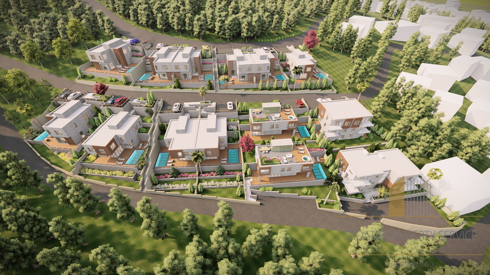 Exklusiver Komplex luxuriöser Villen mit Meerblick – Jelsa, Hvar