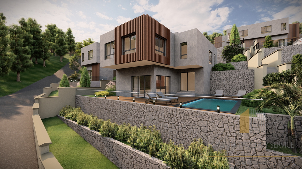 Luxury semi-detached villa with sea view - Jelsa, Hvar!