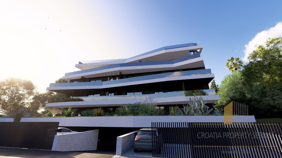 Luxuriöse Wohnung in einem modernen Neubau, 750 m vom Strand in Primošten entfernt!