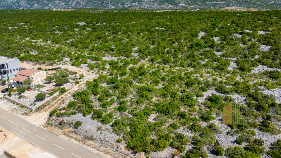 Building land with a sea view and a conceptual project for a villa – Maslenica, Zadar!