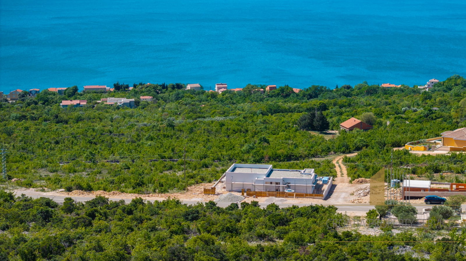 Building land with a sea view and a conceptual project for a villa – Maslenica, Zadar!