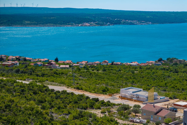 Building land with a sea view and a conceptual project for a villa – Maslenica, Zadar!