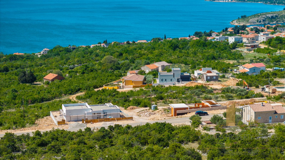 Building land with a sea view and a conceptual project for a villa – Maslenica, Zadar!