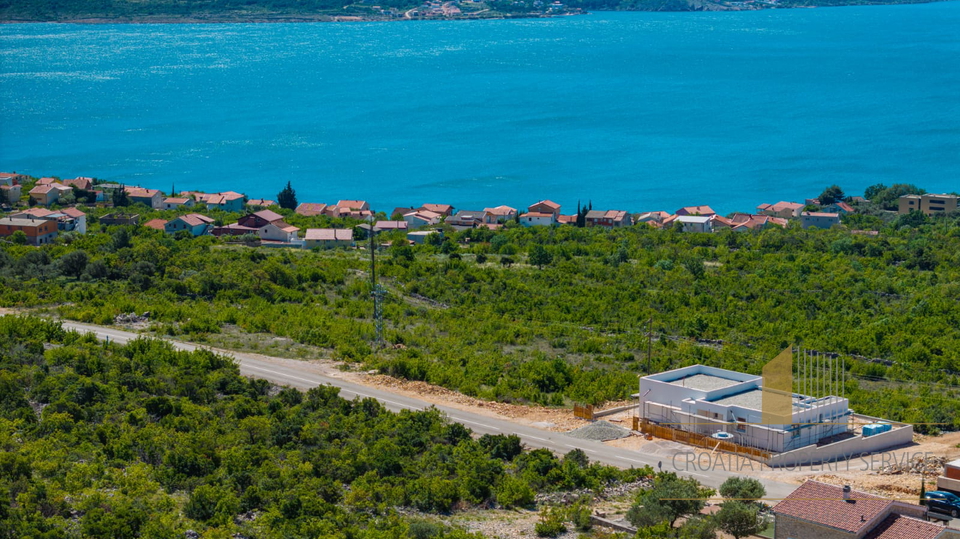 Building land with a sea view and a conceptual project for a villa – Maslenica, Zadar!