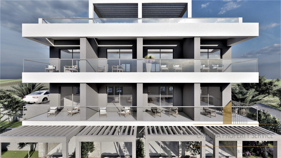 Luxury three-story apartment with garden, rooftop terrace, and sea view – Čiovo, second row to the sea!