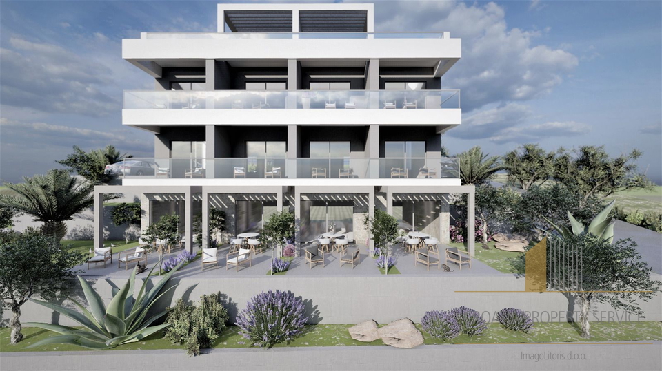 Luxury three-story apartment with garden, rooftop terrace, and sea view – Čiovo, second row to the sea!