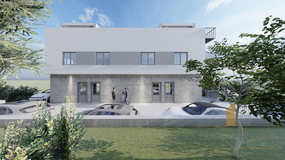 Luxury three-story apartment with garden, rooftop terrace, and sea view – Čiovo, second row to the sea!