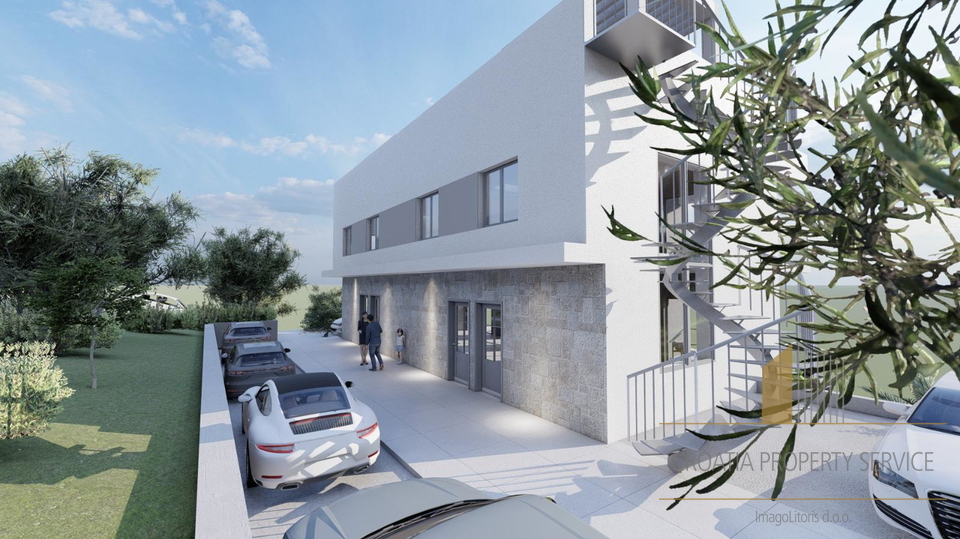Luxury three-story apartment with garden, rooftop terrace, and sea view – Čiovo, second row to the sea!