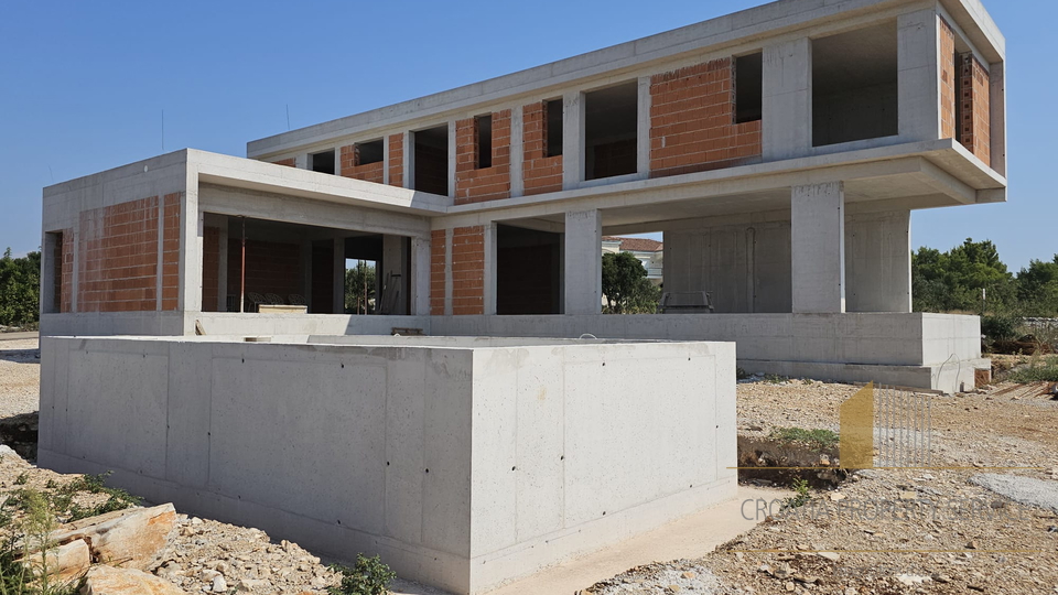 Luxury villa under construction with sea view in Primošten!
