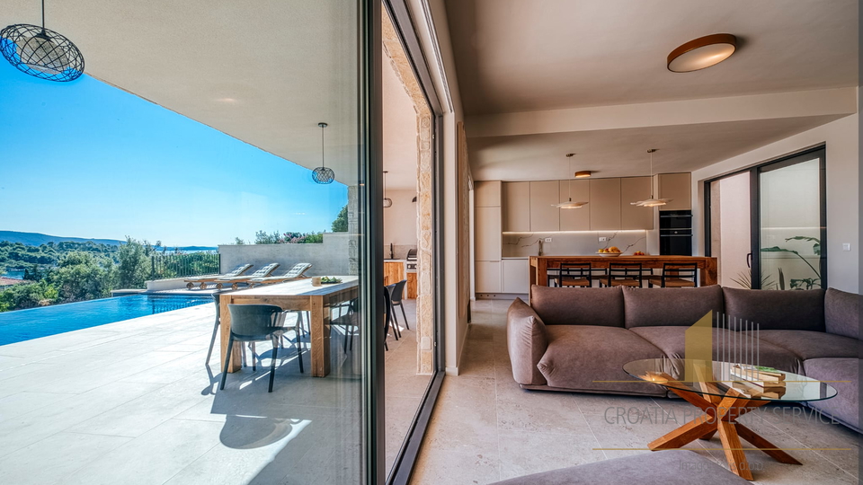Modern Mediterranean luxury oasis 100 m from the sea - island Iž, Zadar archipelago!