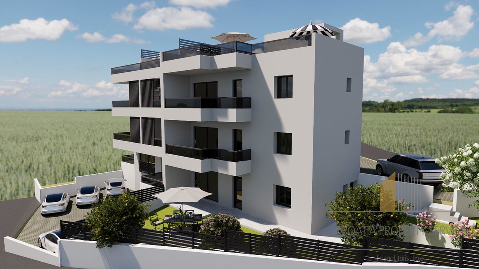 Moderan penthouse u novogradnji na otoku Čiovu – pogled na more i blizina plaže!