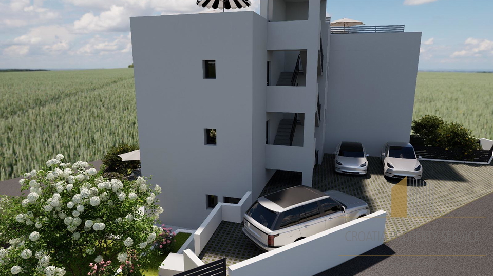 Moderan penthouse u novogradnji na otoku Čiovu – pogled na more i blizina plaže!