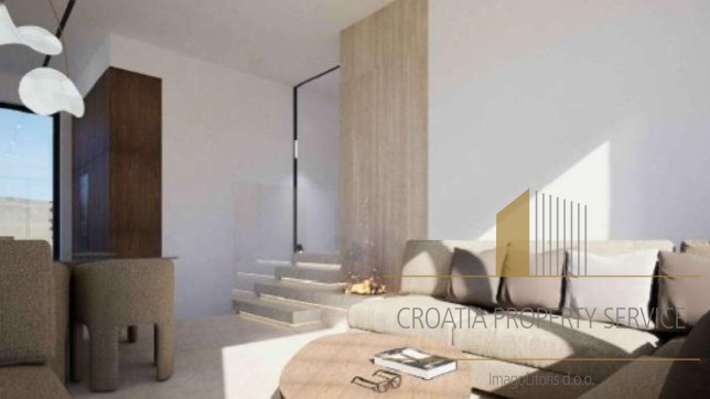 Luxurious penthouse with a rooftop terrace in the first row to the sea – Sukošan!