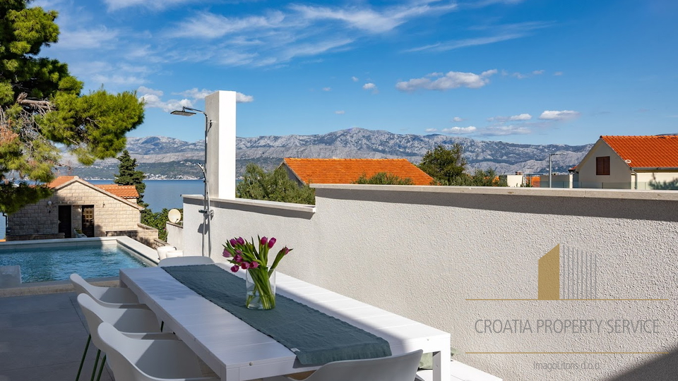 Luxury stone villa with sea view - Splitska, Brač!