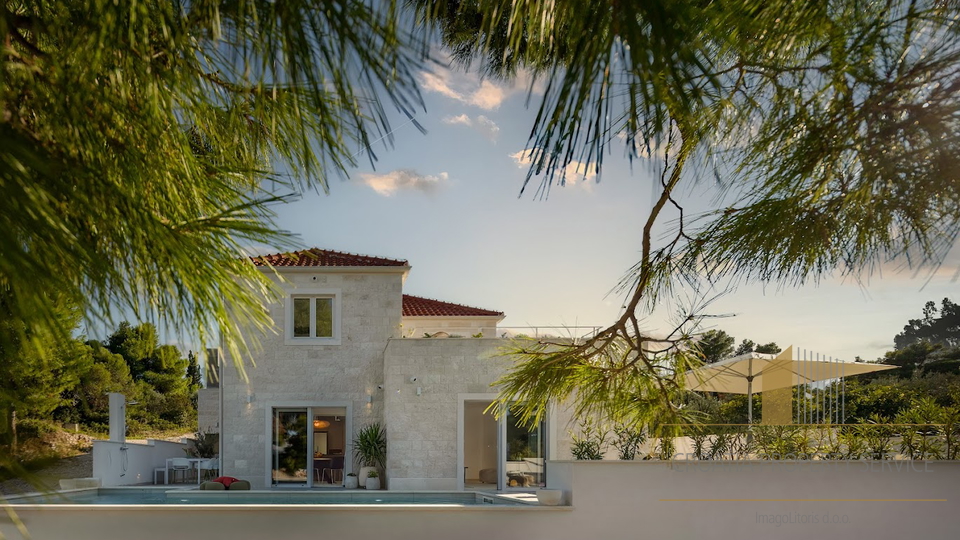 Luxury stone villa with sea view - Splitska, Brač!