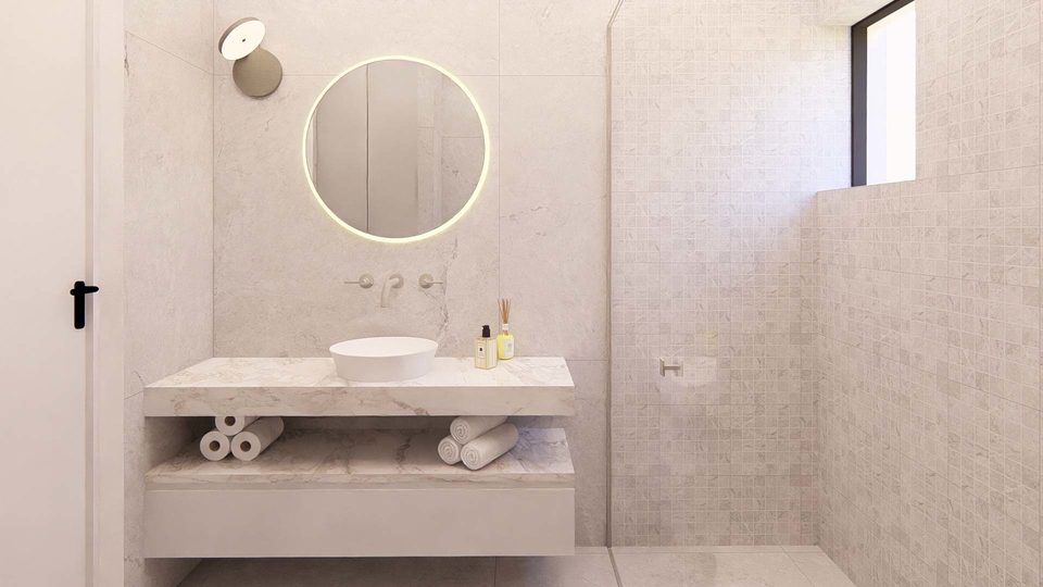 Luxuri&ouml;se Dreizimmerwohnung erste Meereslinie &ndash; exklusives Angebot in Suko&scaron;an&excl;