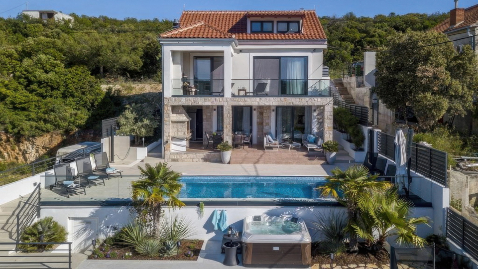 Luxusvilla mit Panoramablick auf das Meer - Insel &Scaron;olta&excl;