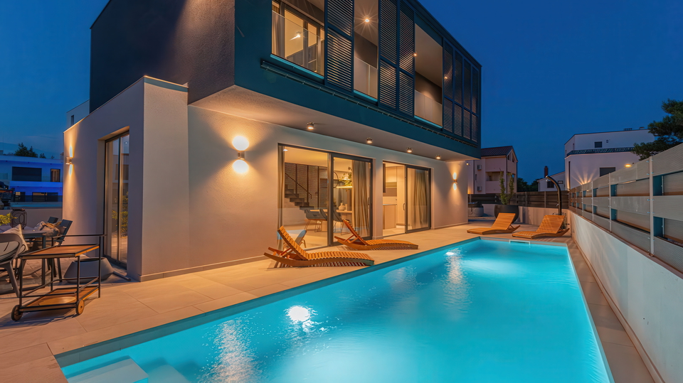 Luxury designer villa with a pool 250 m from the beach - Vodice&excl;