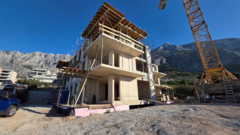 Neue Zweizimmerwohnung mit Meerblick in Makarska&excl;