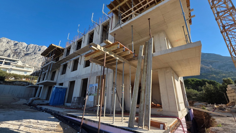 Neue Zweizimmerwohnung mit Meerblick in Makarska&excl;