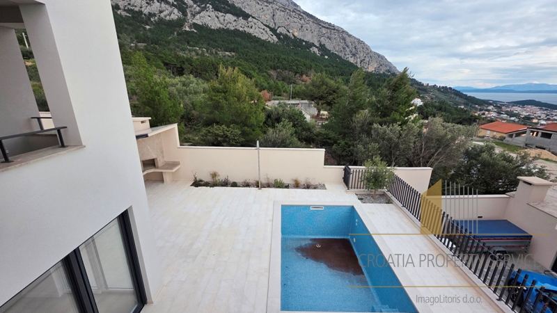 New modern villa with a swimming pool and sea view – Makarska, Veliko Brdo
