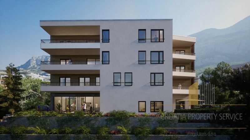 Makarska - appartamenti con due e tre camere in una nuova costruzione moderna!