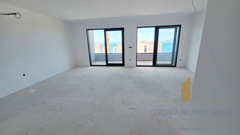 Spazioso appartamento trilocale con vista mare – Nuova costruzione, Makarska