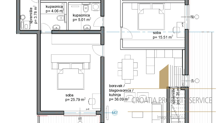 Appartamento di lusso in una moderna costruzione nuova sul mare nella zona esclusiva di Zara!