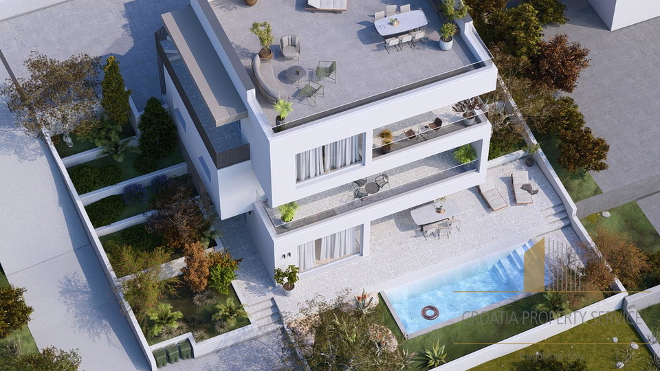 Appartamento trilocale di lusso con vista mare – Čiovo, a 250 m dal mare!