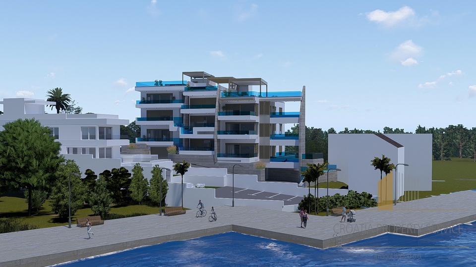 Luxurious apartment with a private pool and sea view – Grebaštica, Šibenik!