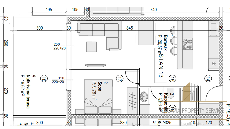 Jednosoban stan u modernoj novogradnji 300 m od plaže – Povljana, otok Pag!