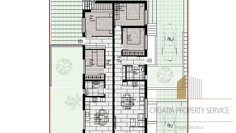 Luxurious two-bedroom apartment in a new building first row by the beach on the island of Čiovo!