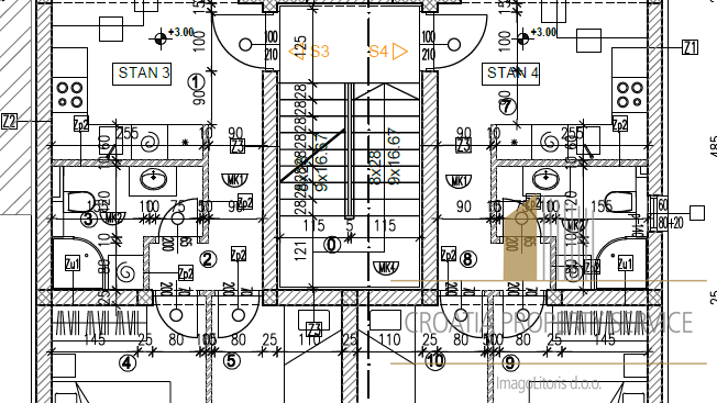 Moderan stan u novogradnji 220 m od plaže na otoku Čiovu!