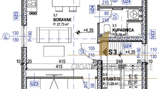 Zweizimmerwohnung mit Garten in moderner Neubauwohnung 250 m vom Strand auf der Insel Pag!