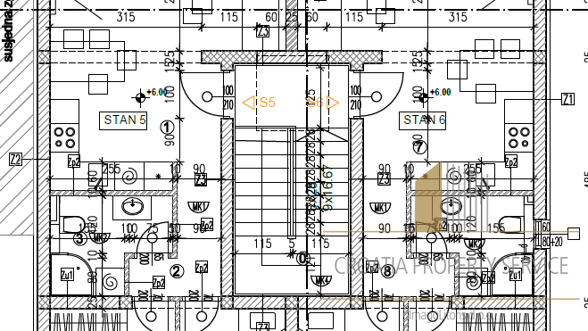 Moderan stan u novogradnji 220 m od plaže na otoku Čiovu!