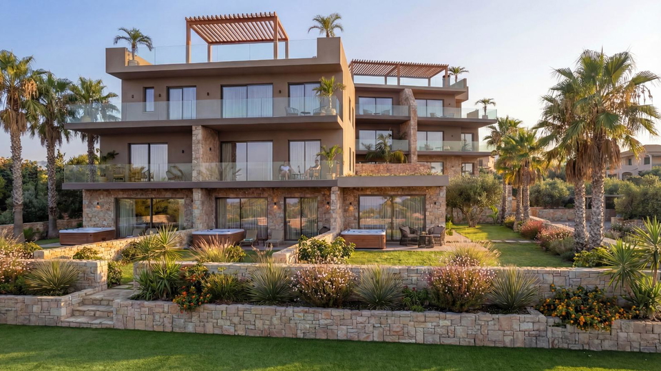 Luxuri&ouml;ses Penthouse mit Dachterrasse &ndash; zweite Reihe am Meer&comma; Umgebung von Trogir&excl;