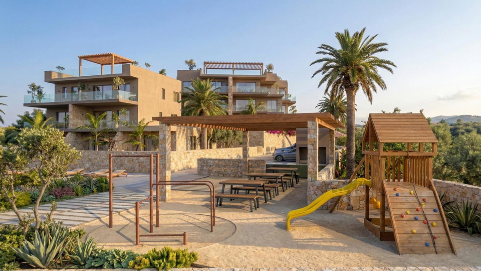 Luxuri&ouml;ses Penthouse mit Dachterrasse &ndash; zweite Reihe am Meer&comma; Umgebung von Trogir&excl;