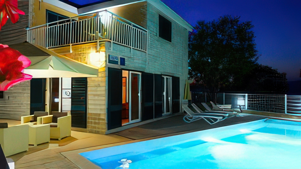 Beautiful villa with a swimming pool in &Scaron;krip&comma; on the island of Bra&ccaron;