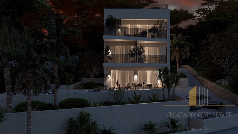Luxurious two-bedroom apartment in a new building first row by the beach on the island of Čiovo!
