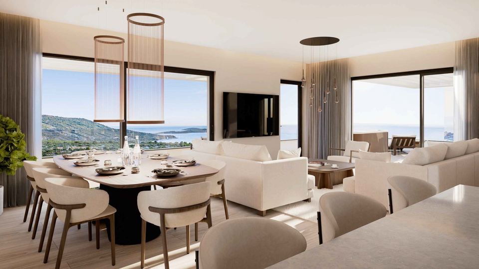 Luksuzni penthouse z jacuzzijem in odprtim pogledom na morje - Primo&scaron;ten&excl;