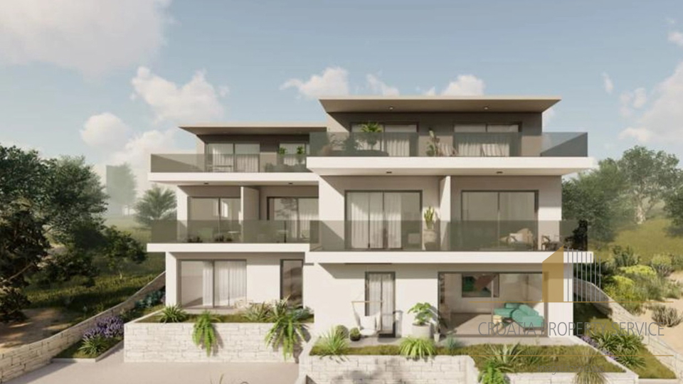 Luxury apartment first row to the sea – Šibenik, Brodarica!